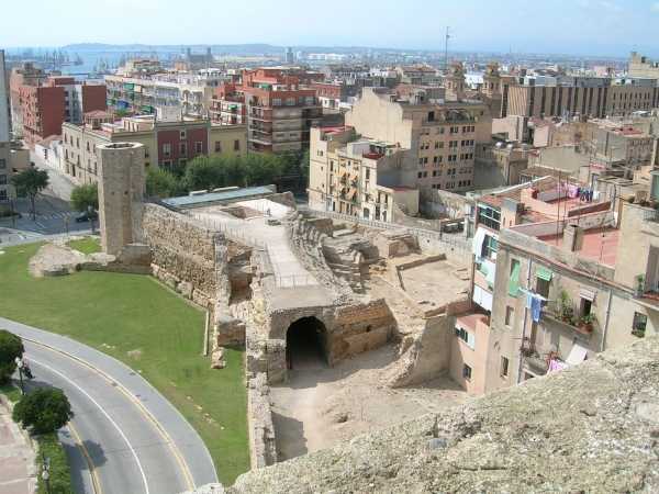 Reconstructed Medieval Tower and Roman Circus (from Pretorio)